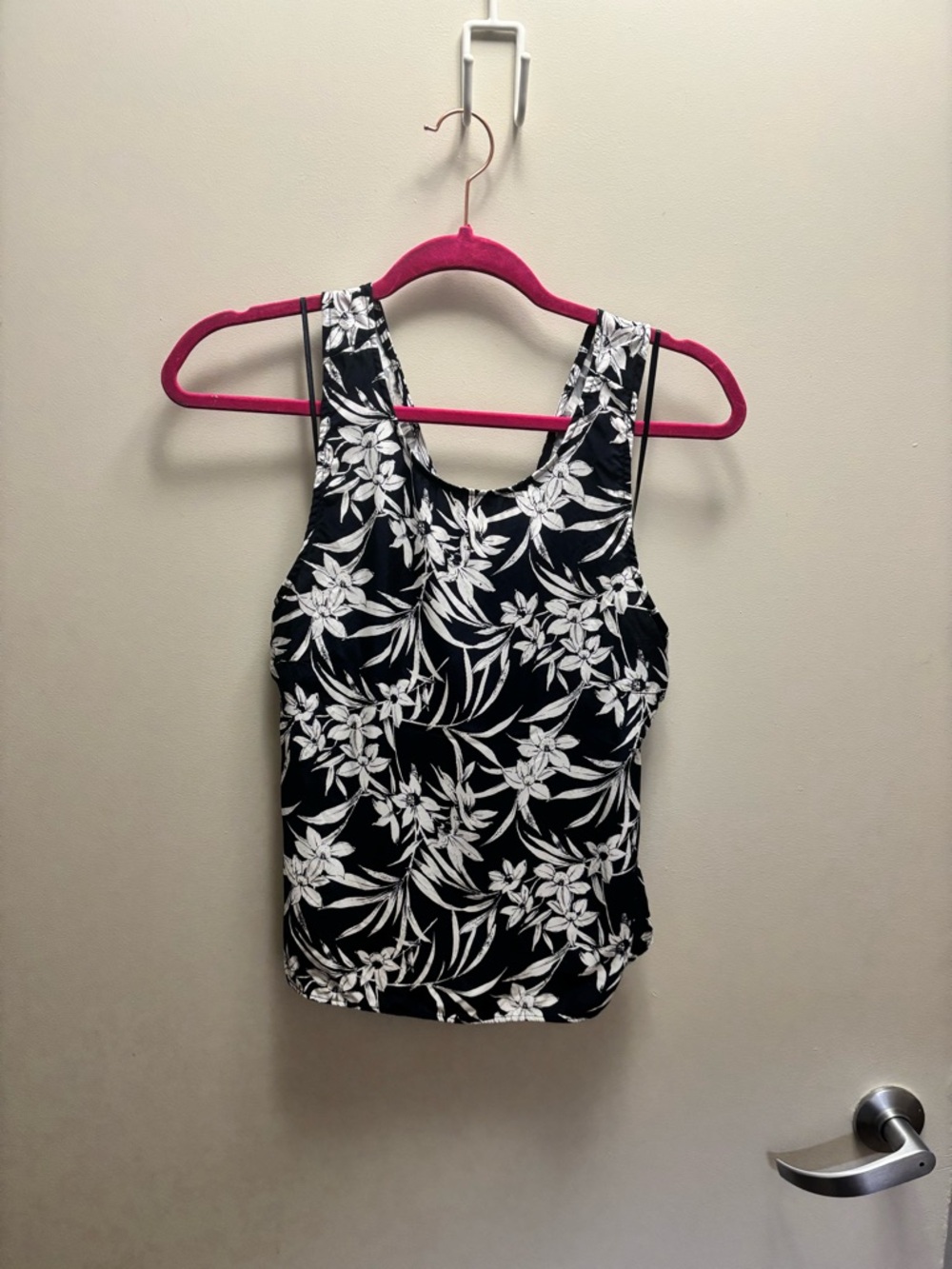Madewell Dark Navy & White Floral Tank Top